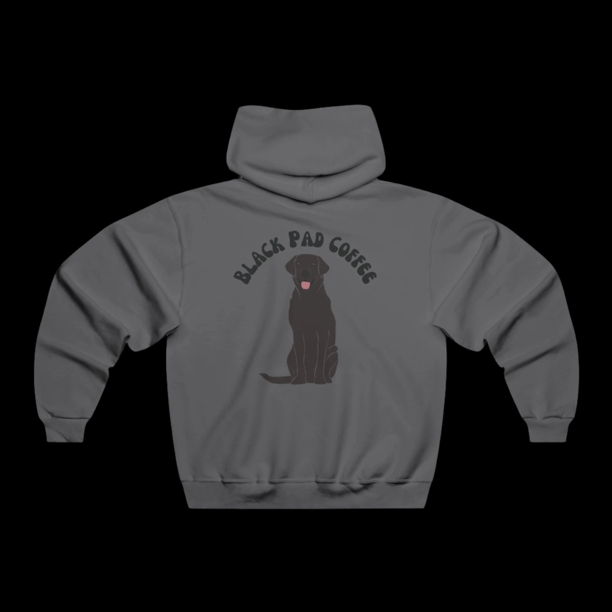 Hooded Black Dog Sweatshirt