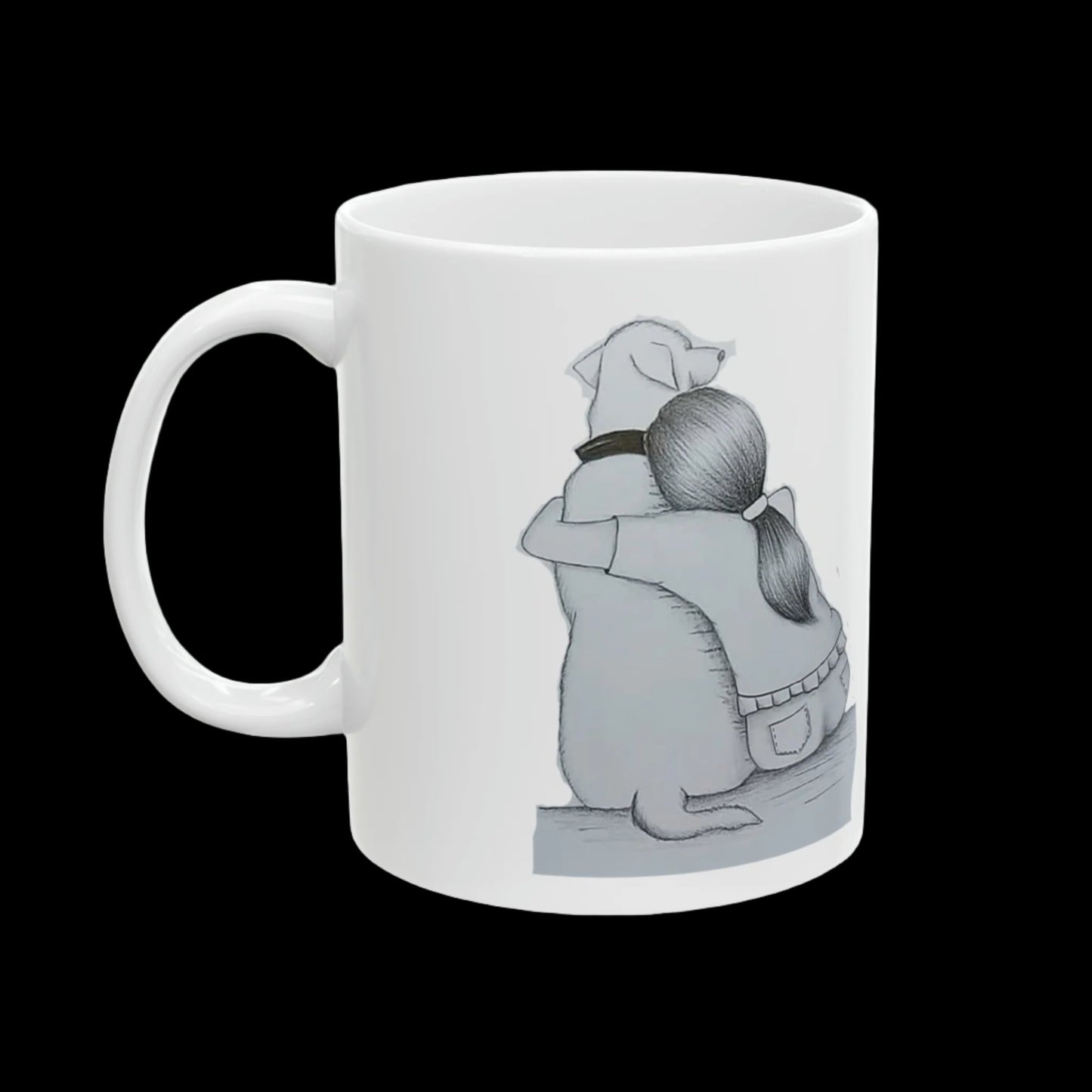 "A Girl and Her Dog" Mug