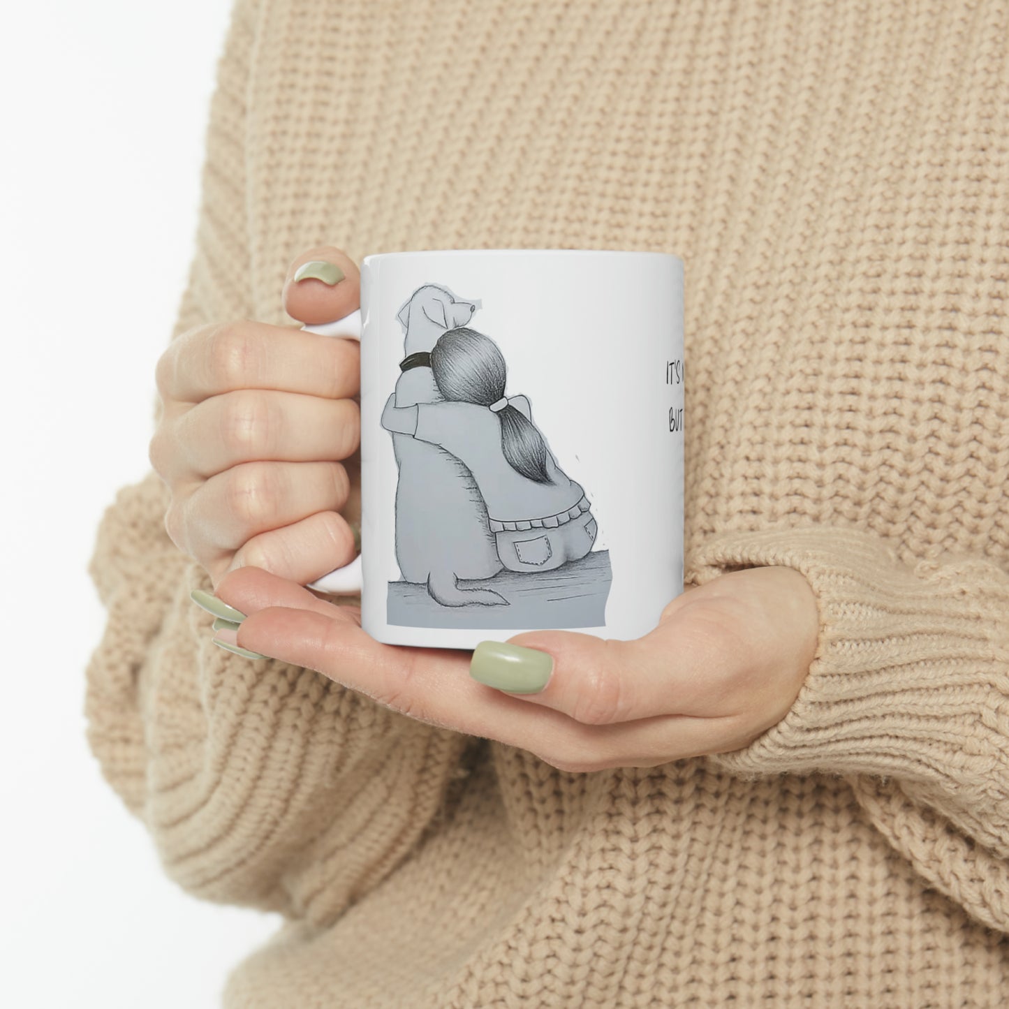 "A Girl and Her Dog" Mug